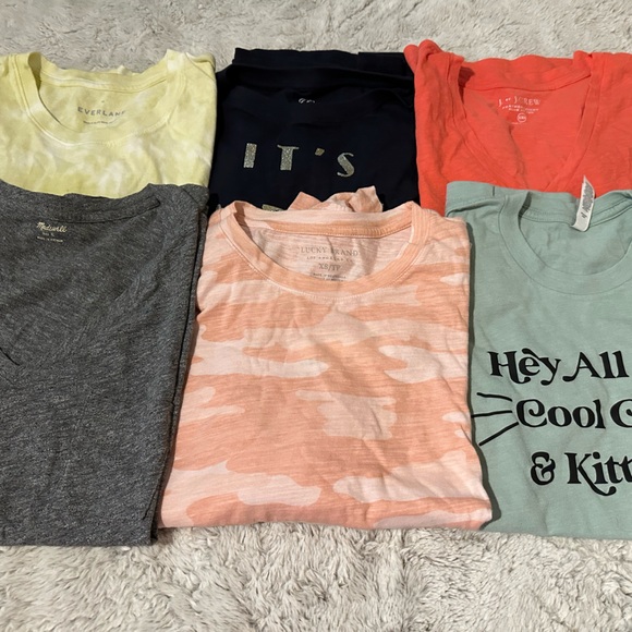 6 pack brand name tees all size xs - Picture 1 of 4